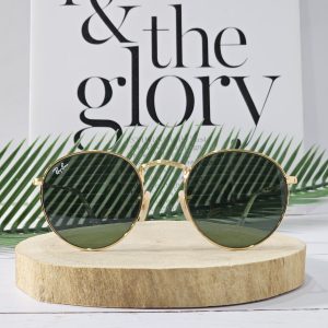 عینک آفتابی ری بن RB3447_gold_green